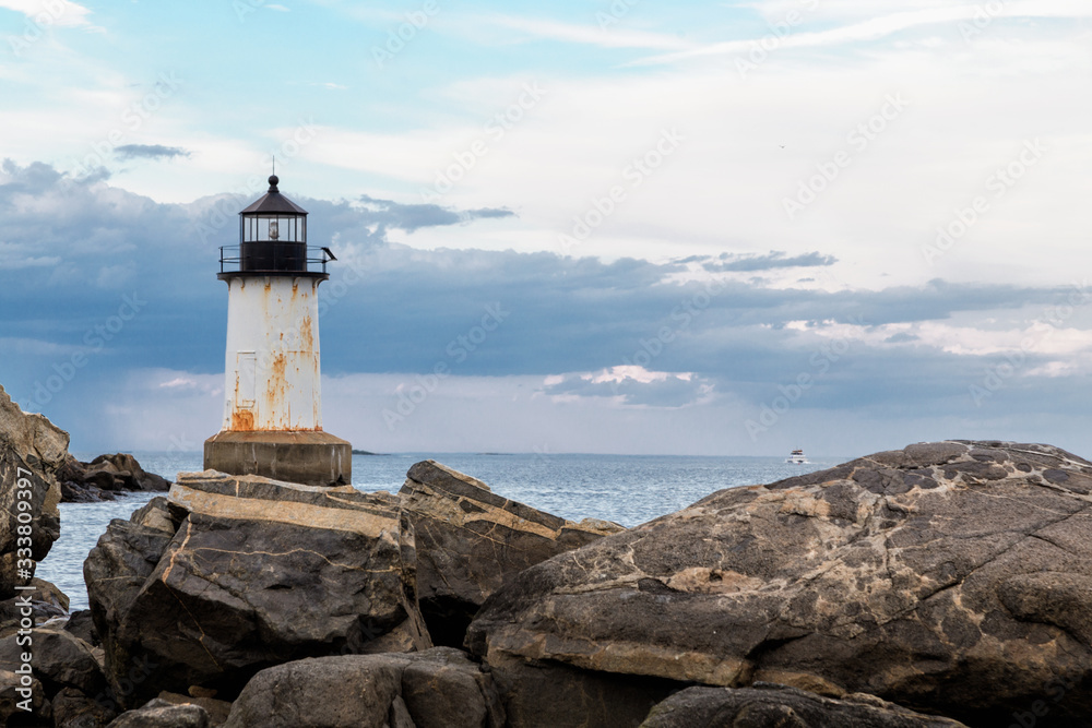 Winter Island Lighthouse in Salem, Massachusetts