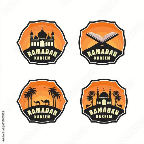 Ramadan kareem template vector design photo