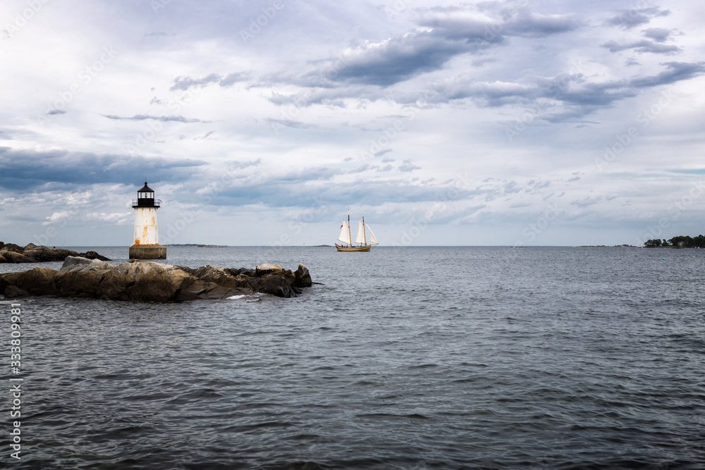 Winter Island Lighthouse in Salem, Massachusetts Winter Island Lighthouse in Salem, Massachusetts