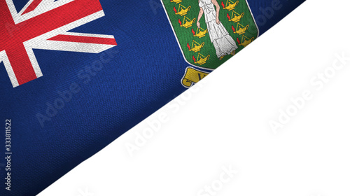 Virgin Islands British UK flag left side with blank copy space photo