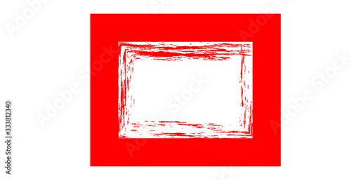 Bilderrahmen Design rot 