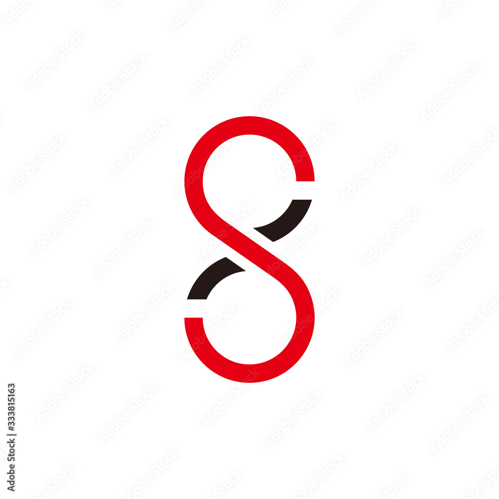 letter s 8 infinity simple motion logo vector letter s 8 infinity simple motion logo vector