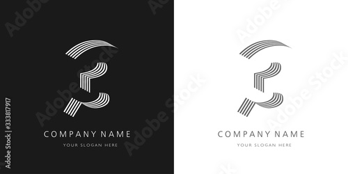 3 logo number modern design
