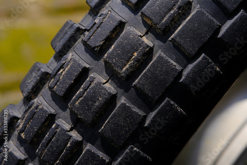 Abstract macro photography – close up tire texture pattern