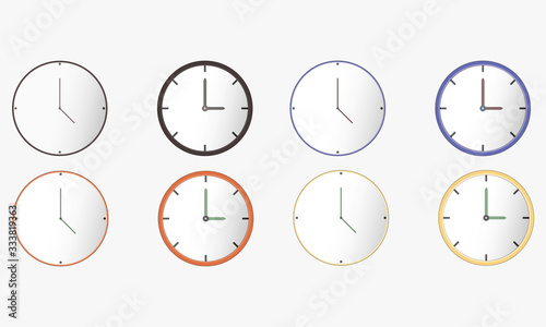 set of clocks