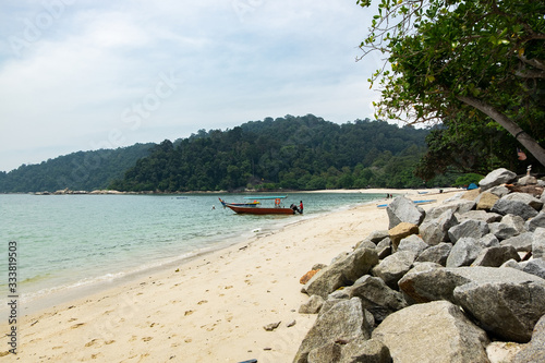 the beauty of nature surrounding Pangkor Island located in Perak State  Malaysia under bright sunny day