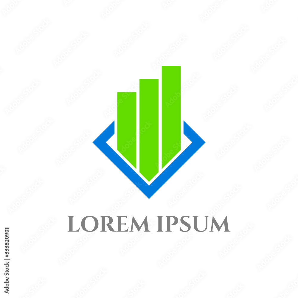 Simple finance logo design Simple finance logo design