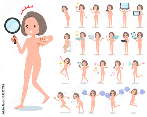 flat type nude women_Action