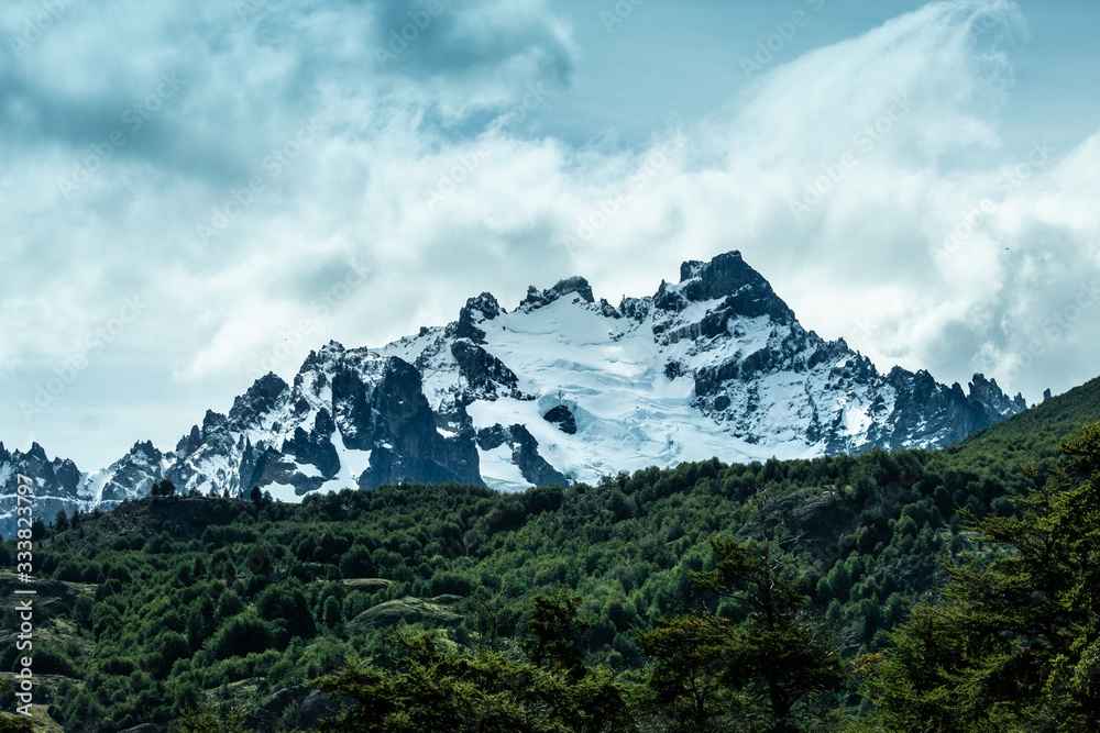 view of Mountains Andes PAtagonia 
