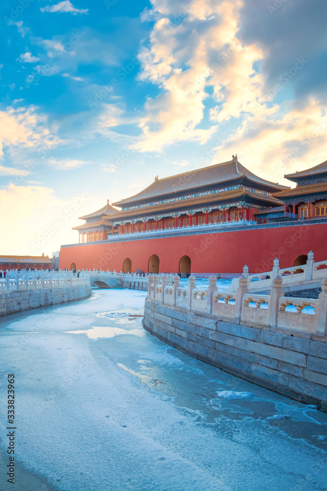 Wumen (Meridian Gate) of the Forbidden City in Beijing, China Wumen (Meridian Gate) of the Forbidden City in Beijing, China