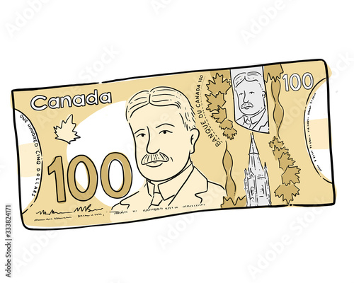 100 Dollar Bill - Canadian Currency