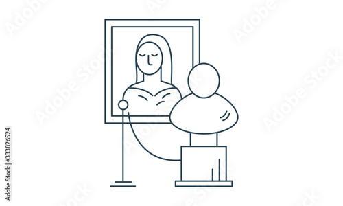 Museum icon for cultural and historical references