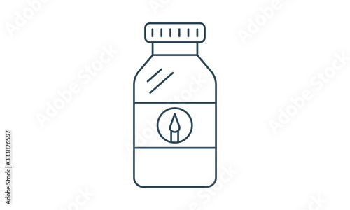 paint bottle icon vector illustration.