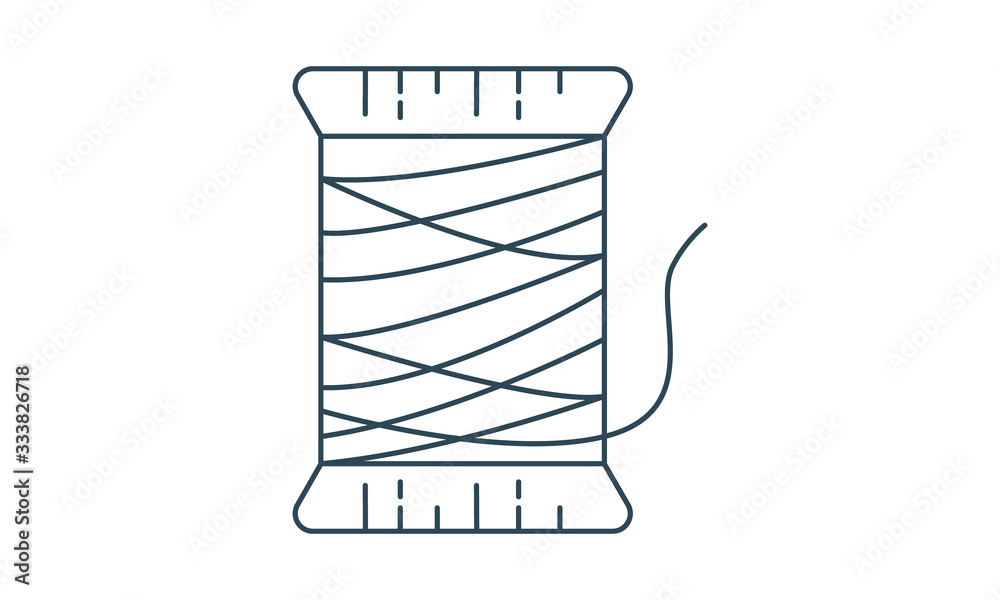Thread icon for sewing and craft design