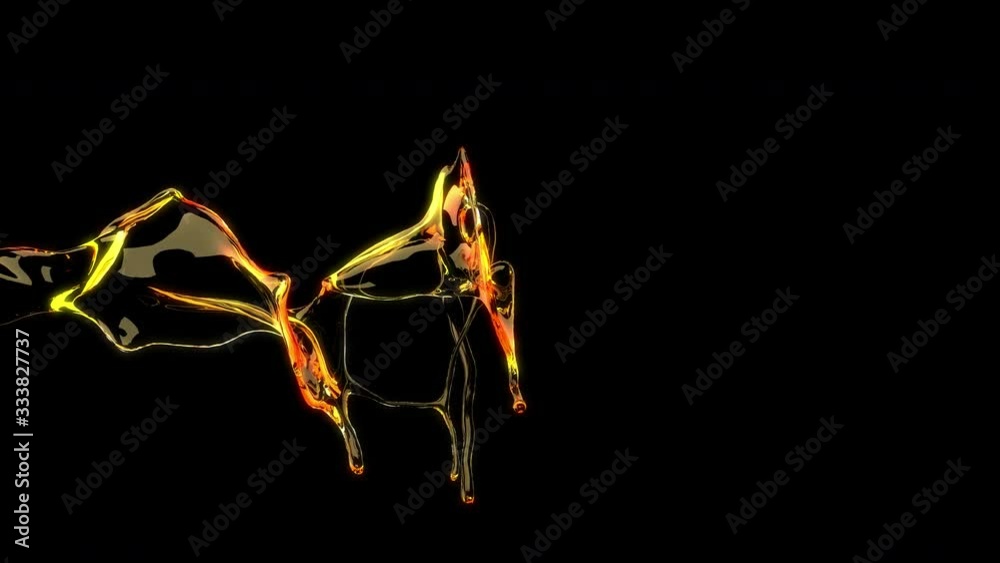 custom made wallpaper toronto digitalClose up Slow motion Oil Liquid Splashing on air. include alpha channel. 3D animation.4K