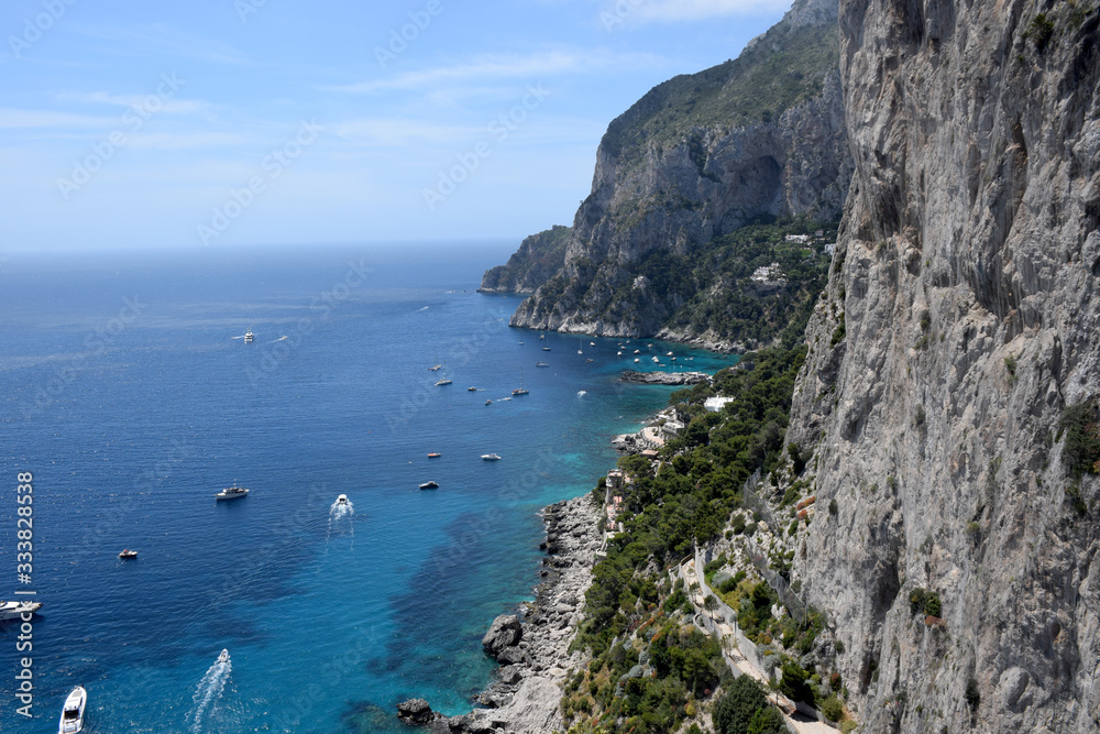 Lansdcape of Italy capri island gold coast