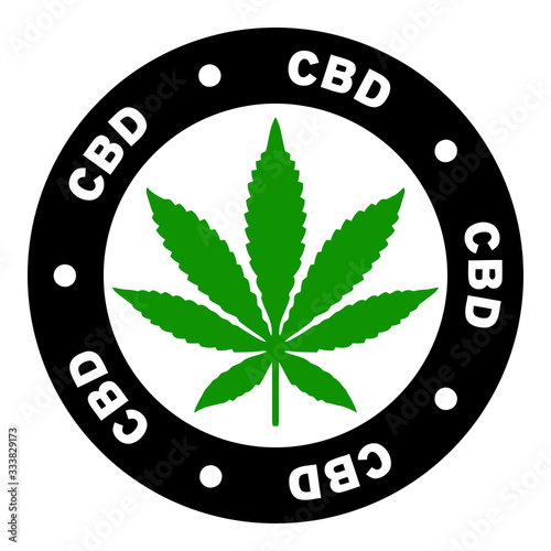 Round CBD Marijuana Strain Clipart