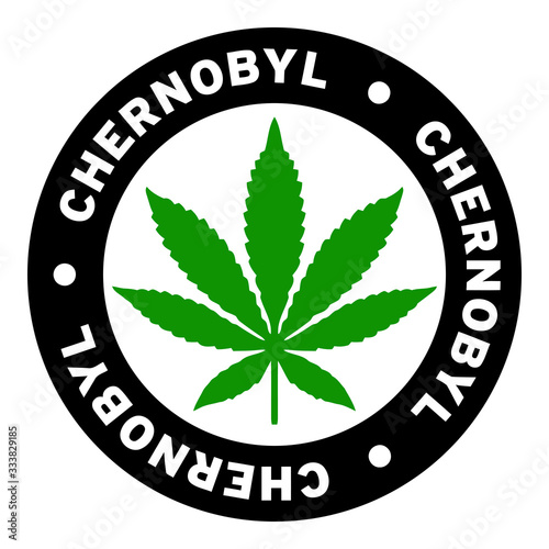 Round Chernobyl Marijuana Strain Clipart