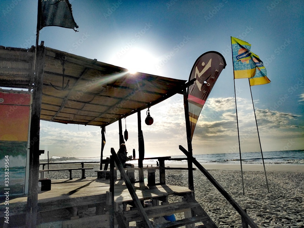 Fototapeta premium flag on pole