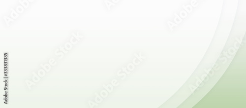 曲線型の透ける紙を重ねた、緑色系の背景イラスト