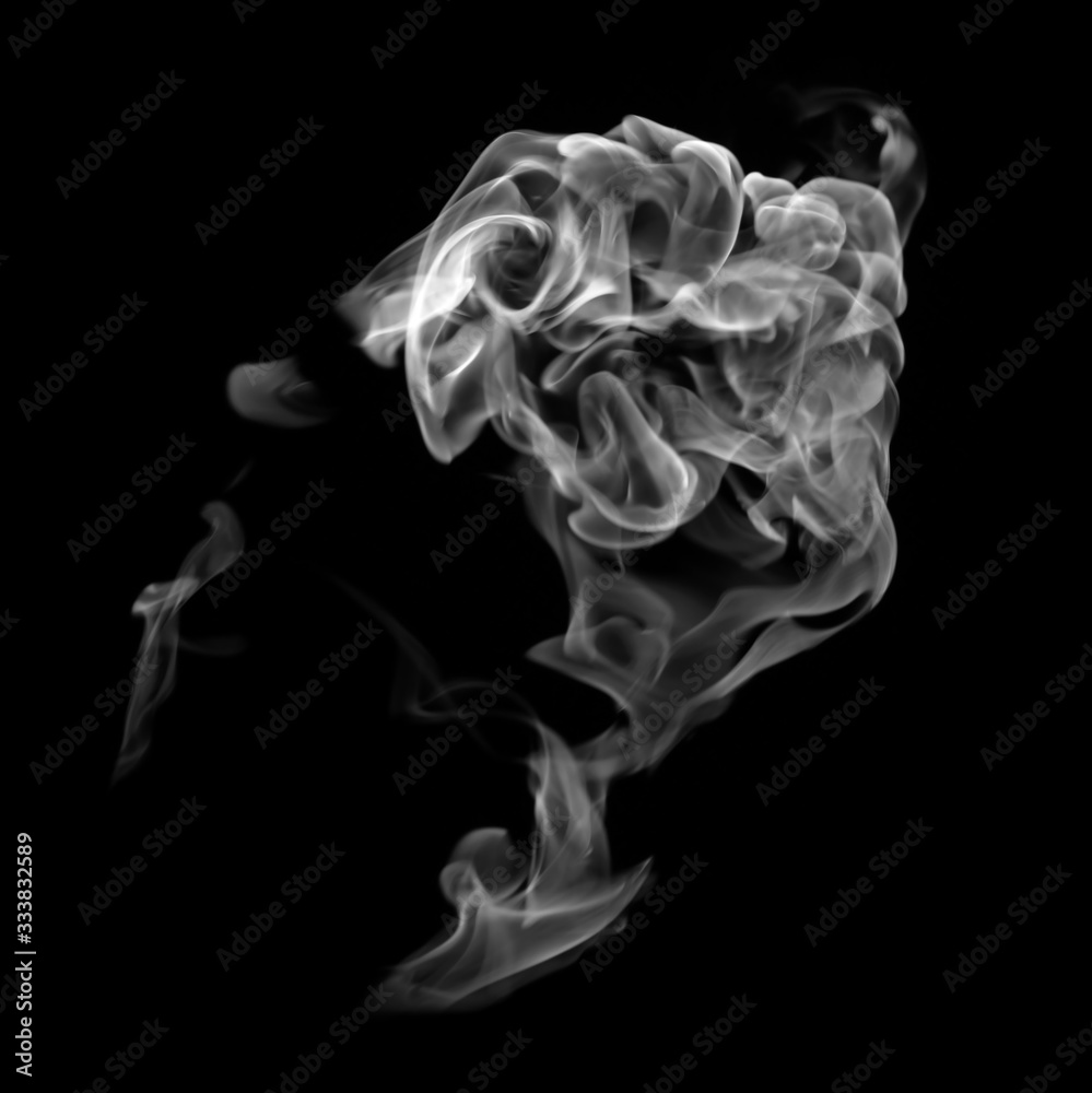 Smoke Isolated on a black background Smoke Isolated on a black background