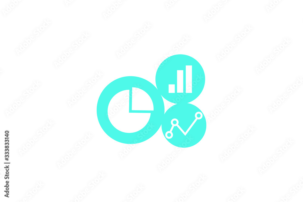 abstract set of light blue icon abstract set of light blue icon