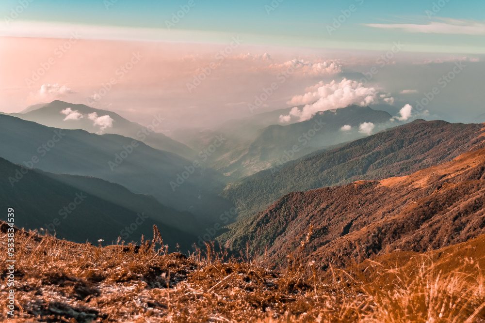 Fototapeta premium Mountains are calling and we must go