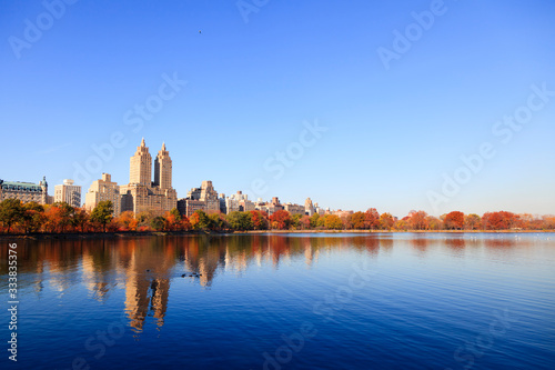 Central Park, New York, Jacqueline Kennedy Onassis Reservoir with The El Dorado photo