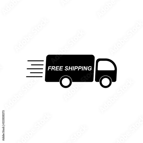 Free shipping and free delivery icon, vector illustration