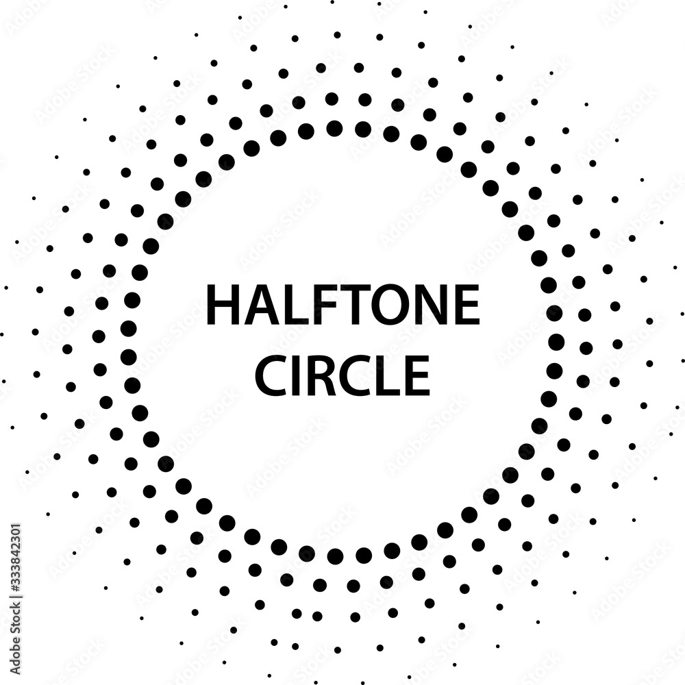 Dotted circle gradient vector illustration, white and black halftone background, horizontal seamless dotted lines, monochrome dots texture backdrop, retro effect Dotted circle gradient vector illustration, white and black halftone background, horizontal seamless dotted lines, monochrome dots texture backdrop, retro effect