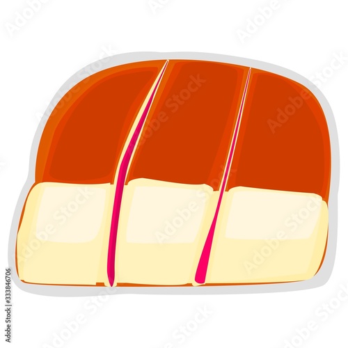 Bun maska indian mumbai street Food Vector