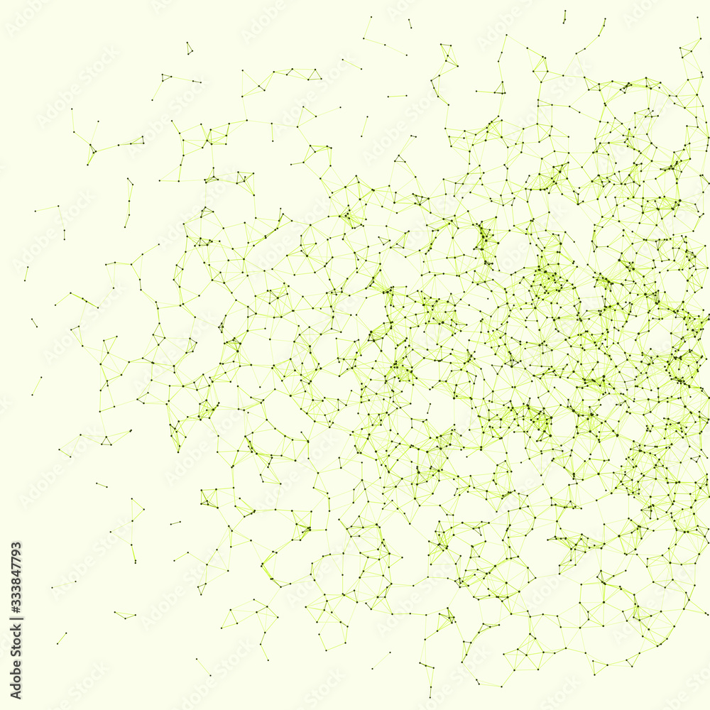 Obraz premium Network Mesh Procedural Art background illustration