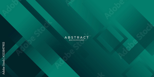 Abstract green geometric vector background. Suit for presentation design, banner, flyer, web header, poster and business card