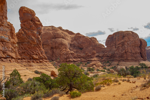 The USA Southwest Arches National Parks are located in eastern Utah  north of the city of Moab in the United States. Its area is 310 km   .