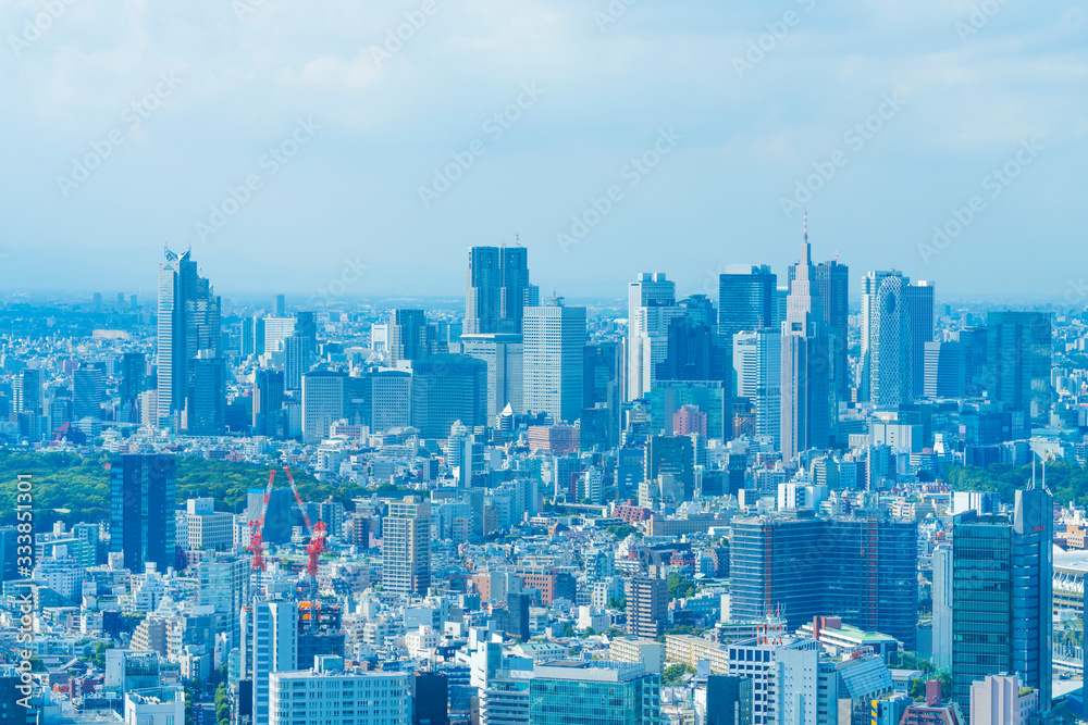 東京風景　新宿高層ビル群 2019年9月