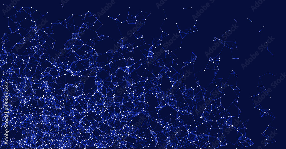 Network Mesh Procedural Art background illustration Network Mesh Procedural Art background illustration