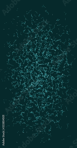 Network Mesh Procedural Art background illustration