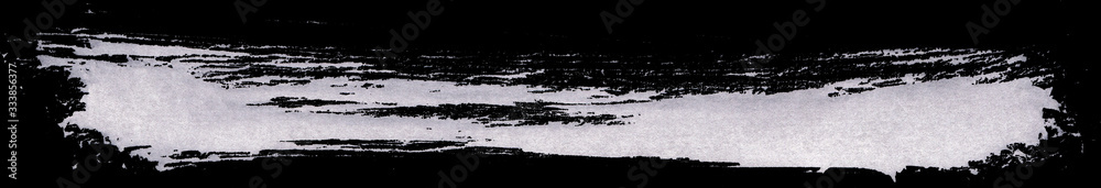 Brush paint strokes. Texture brushes and modern grunge brush lines. Ink brush artistic design element for frame design. Isolated elements set. Rough smears and stains