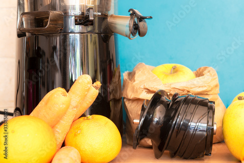 juice extractor for a good breakfast centrifuge photo