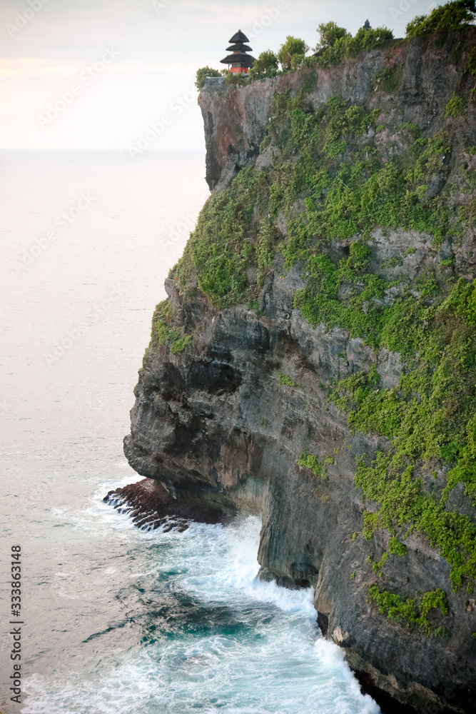 cliffs of moher at the coast tropics Beach Uluwatu in Indonesia Bali