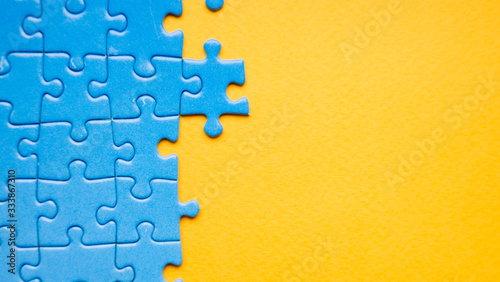 abstract blue puzzle background