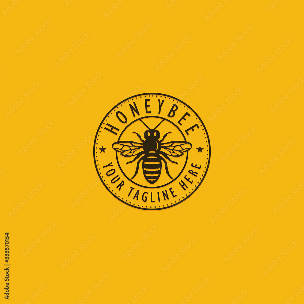 Bee Logo Design Template inspiration