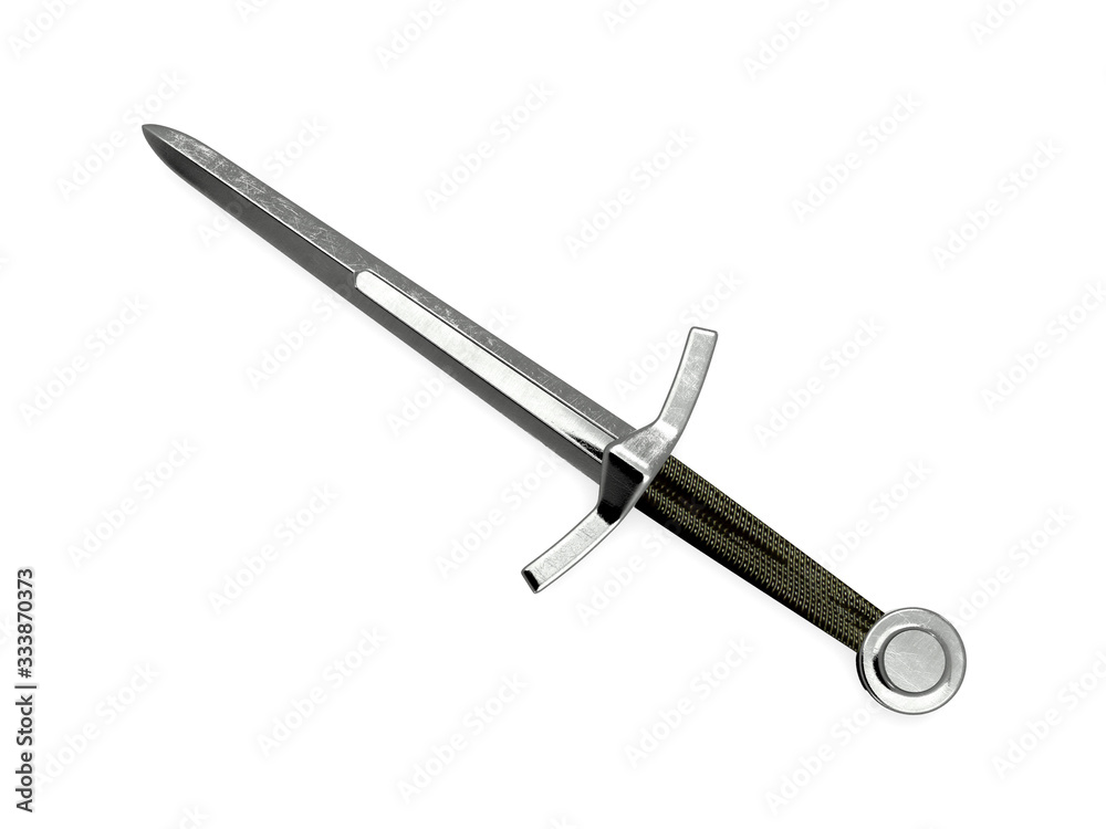 Foto Medieval european dagger 3d rendering