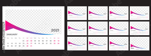 20201 calendar planner set for template corporate design week start on Monday.