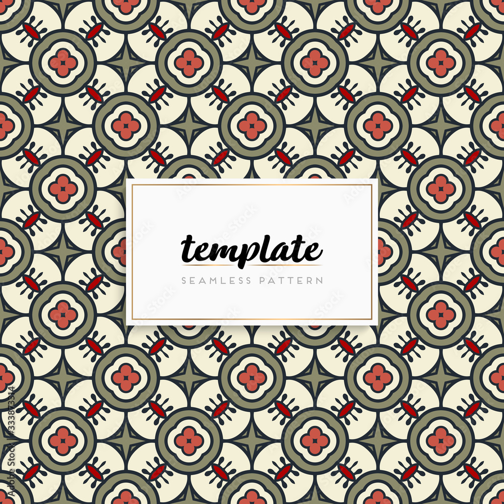 Background mandala seamless pattern vector Background mandala seamless pattern vector