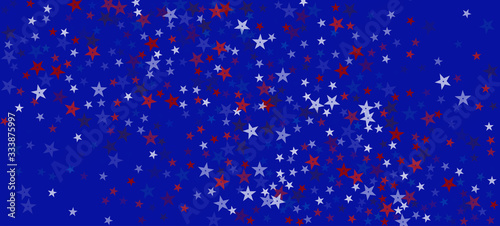 National American Stars Vector Background. USA President's Veteran's Labor Memorial 11th of November Independence 4th of July Day 