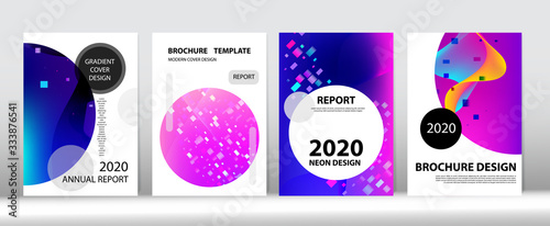 Pink Purple Blue Digital Vector Cover Design. Computing Gradient Overlay. Music Covers 