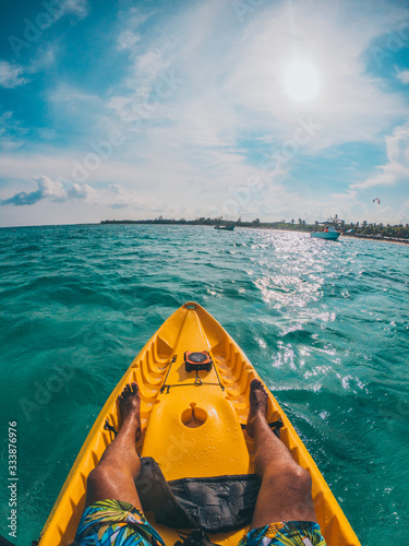 kayak in the caribbean