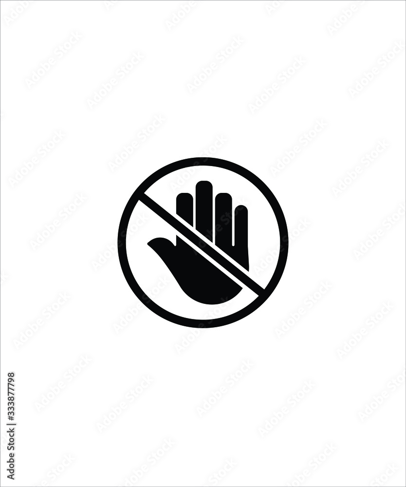 Obraz premium no touch flat icon,vector best flat design icon.