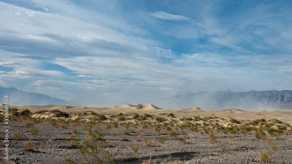 Dune, sand and sandstone in the desert